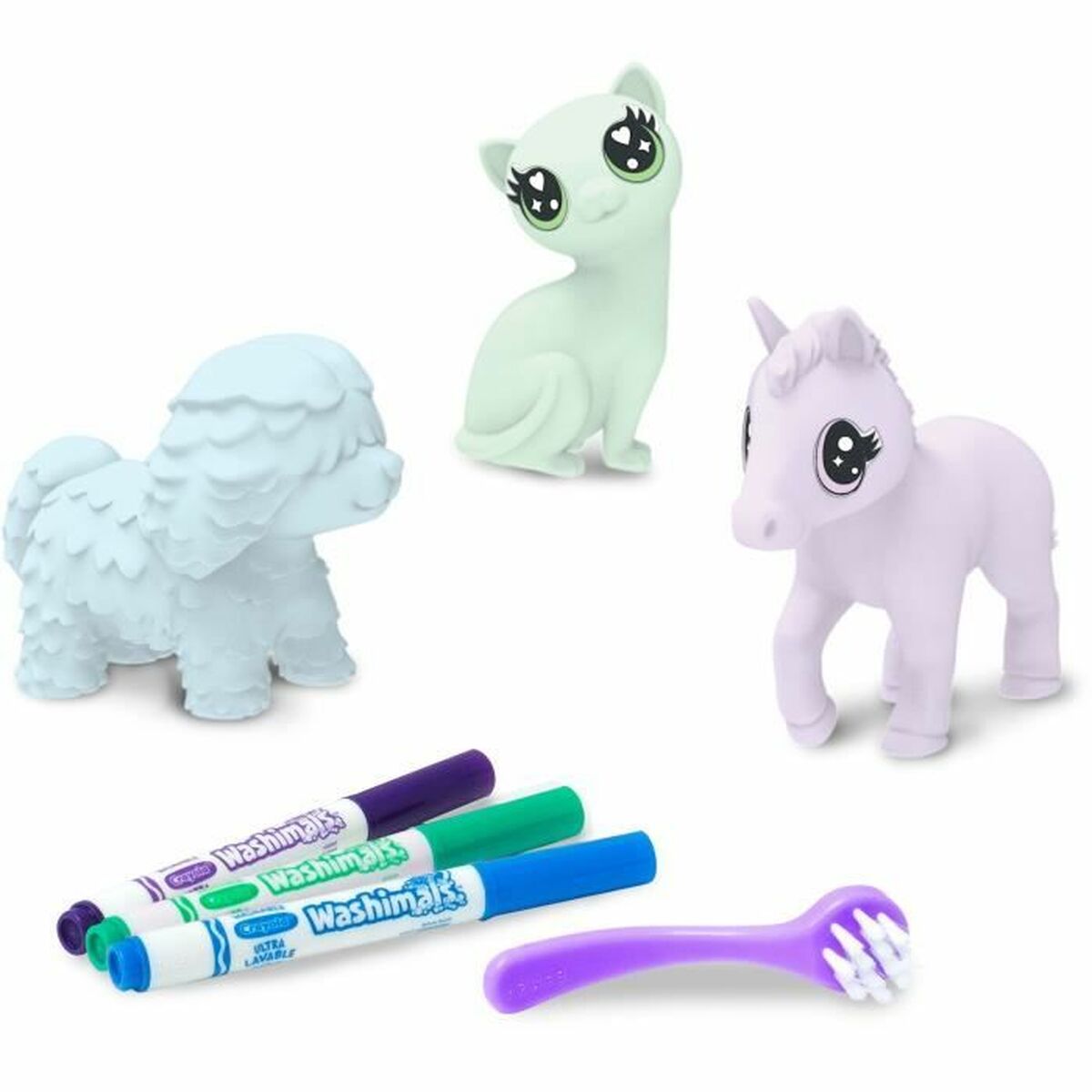 Set da disegno Crayola Washimals (3 pezzi) (3 unità)