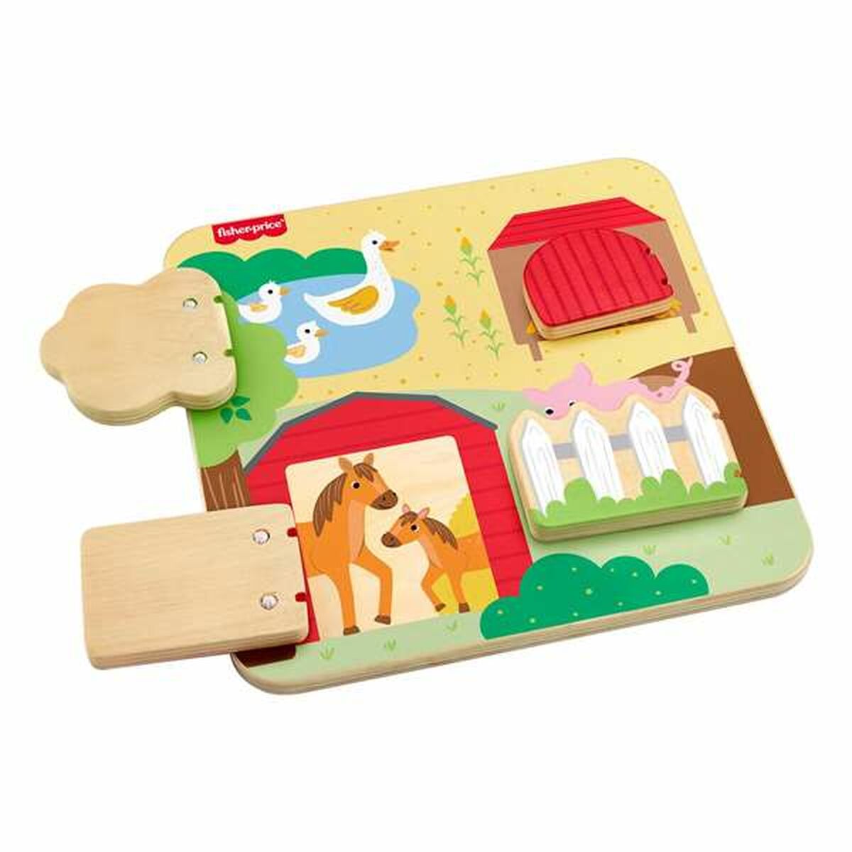 Jouet pour bébé Mattel 20 x 20 x 1,91 cm animaux