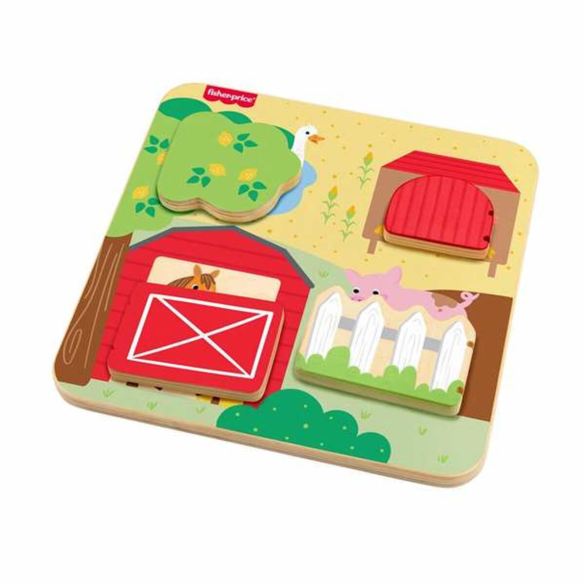 Jouet pour bébé Mattel 20 x 20 x 1,91 cm animaux