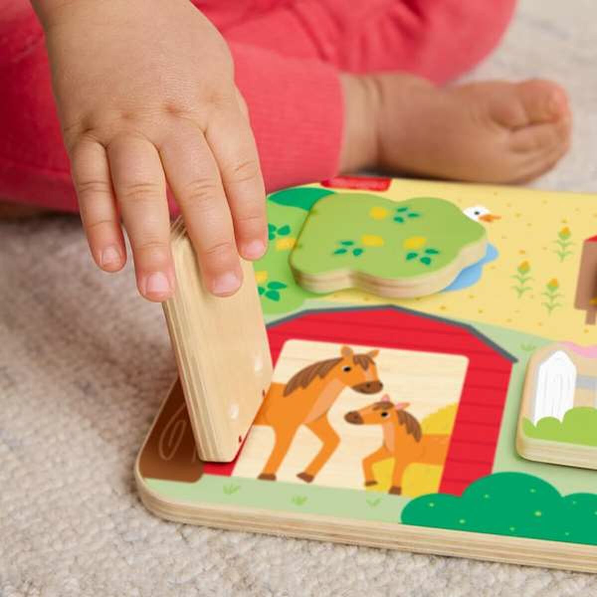 Jouet pour bébé Mattel 20 x 20 x 1,91 cm animaux