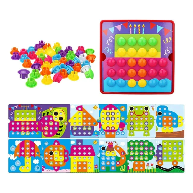 Jeu Montessori Mosaïque à Picots