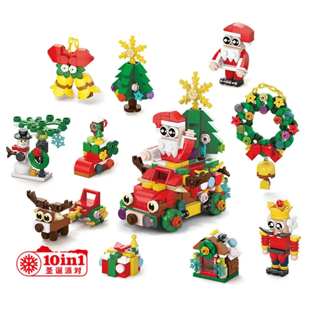 10 Lego Moc Santa's Village Minifigures