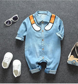 Denim romper for baby