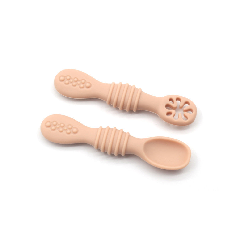 Lot de 2 cuillères d'apprentissage pour bébé