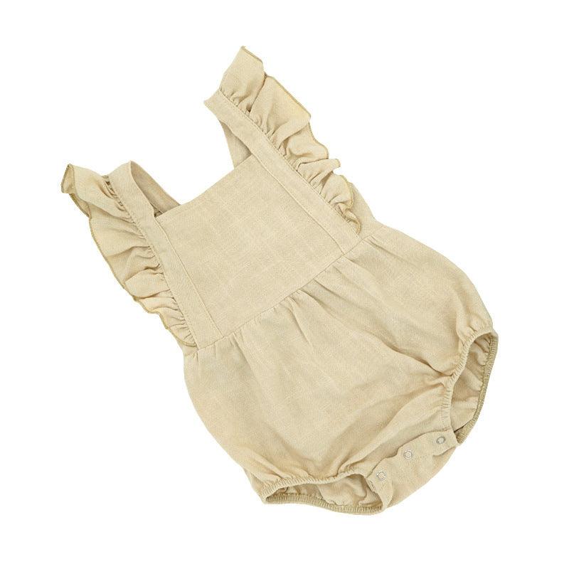 Combinaison robe couleur unies pour bébé
