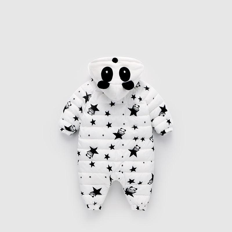 Tuta per bambini - piumino panda stellato