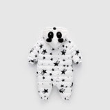 Tuta per bambini - piumino panda stellato