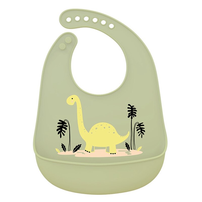 Bavoir en Silicone Imperméable pour Bébé - Animaux