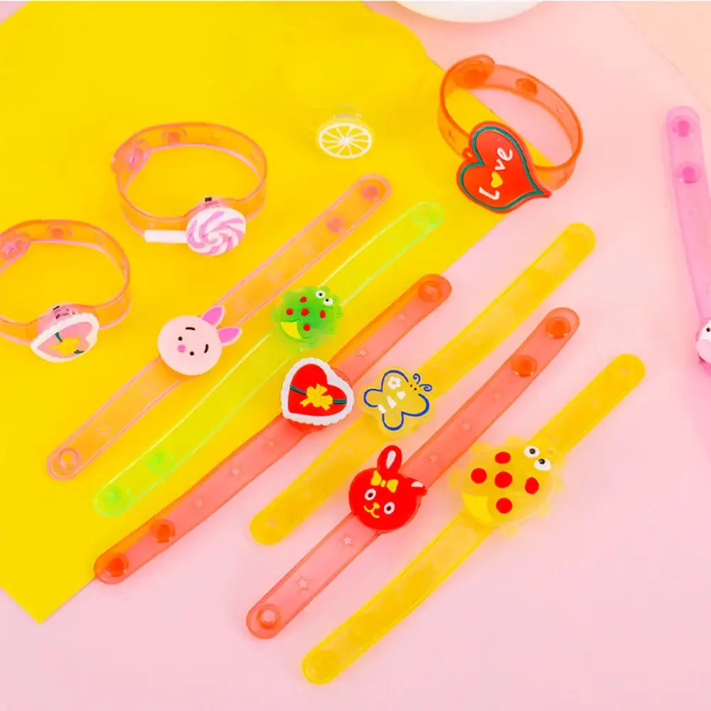 12 Light-Up LED Halloween Bracelets