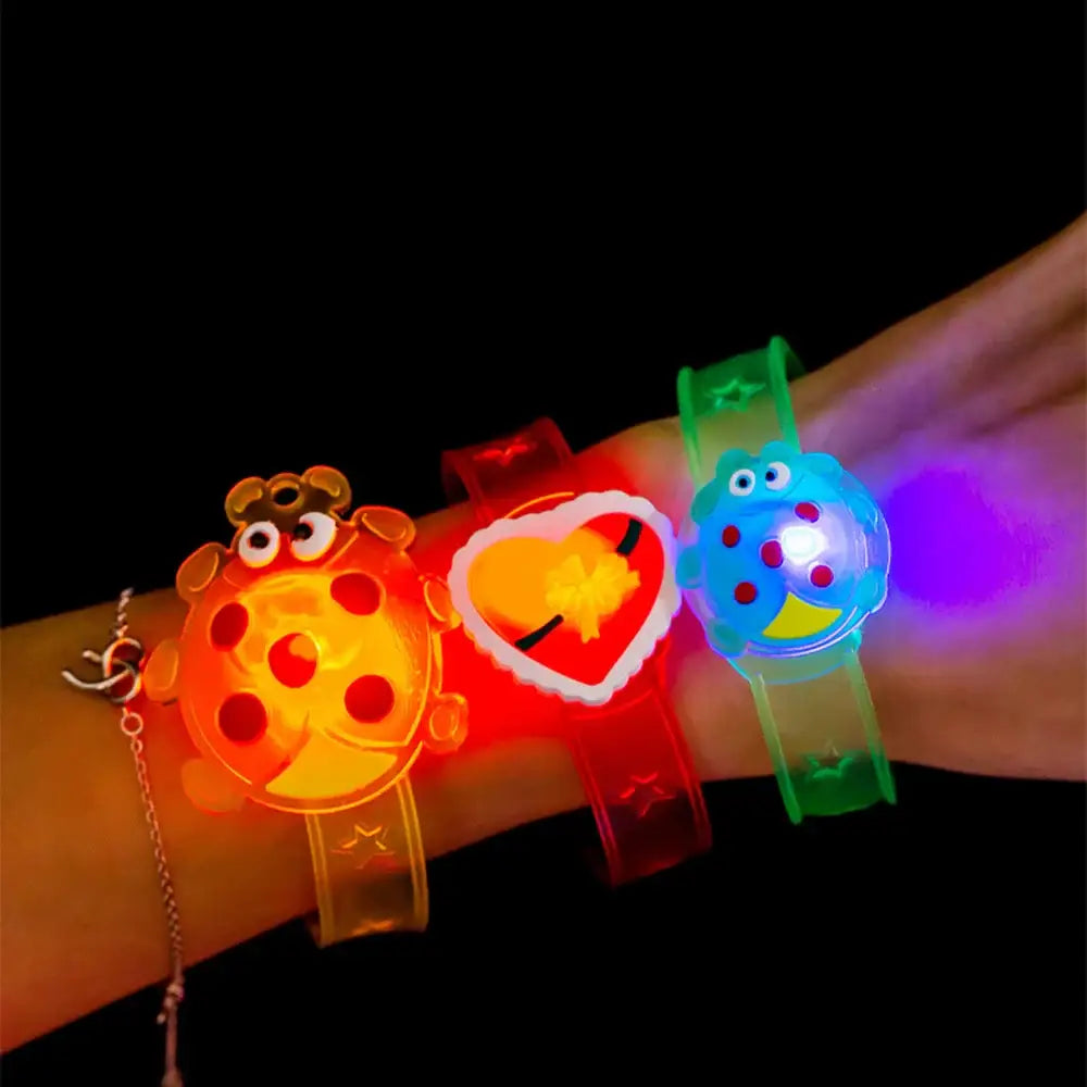 12 Light-Up LED Halloween Bracelets