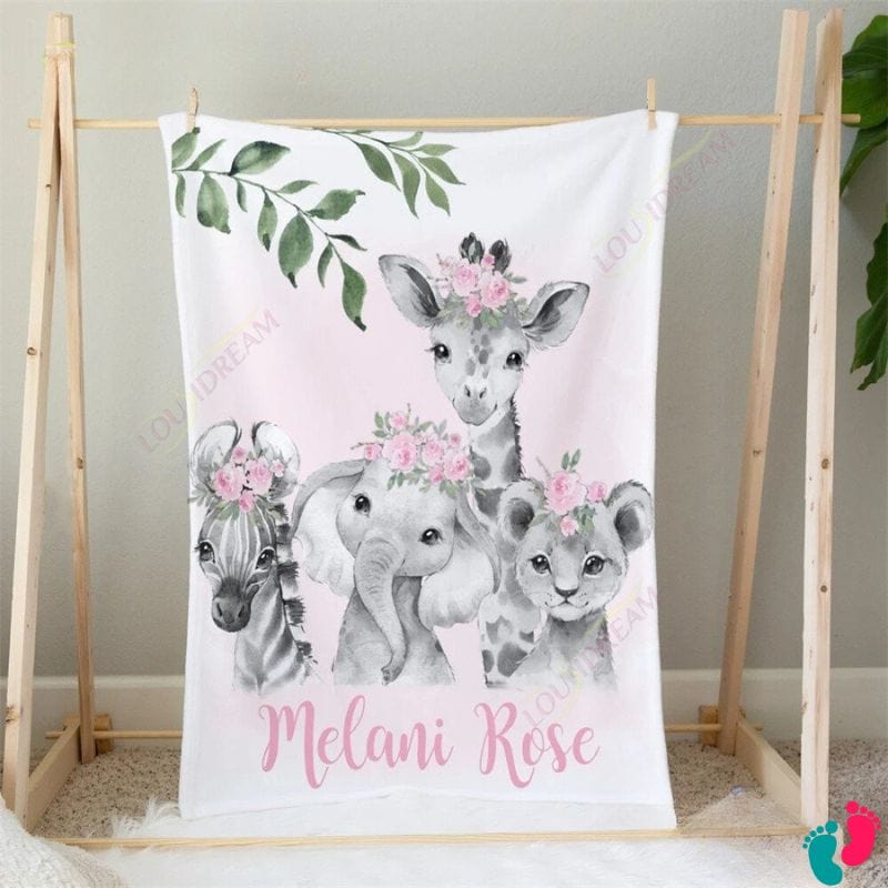 Personalized safari blanket - SAFARI NIGHT