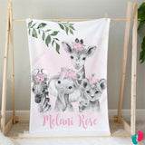 Personalized safari blanket - SAFARI NIGHT