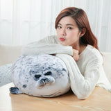 Coussin peluche phoque potelé – Happy ou Angry, plusieurs tailles