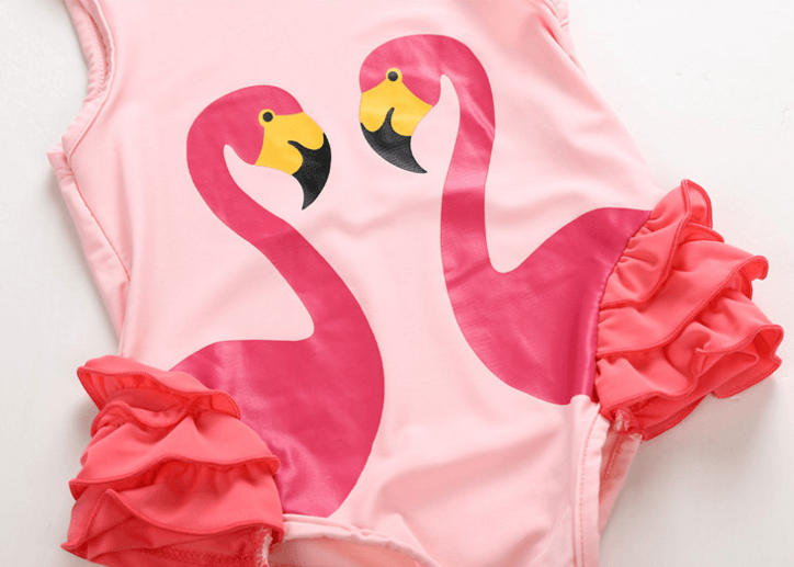 Maillot de bain flamant rose pour bébé