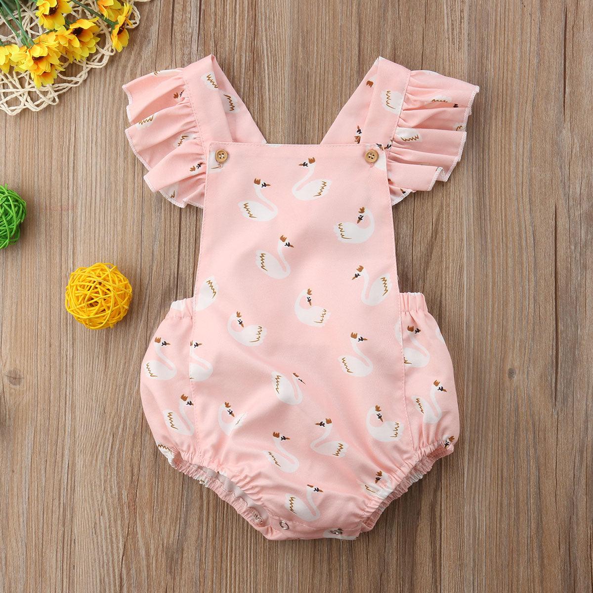 Combinaison robe motif cygne