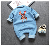 Denim romper for baby