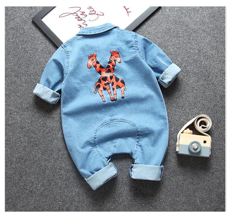 Denim romper for baby