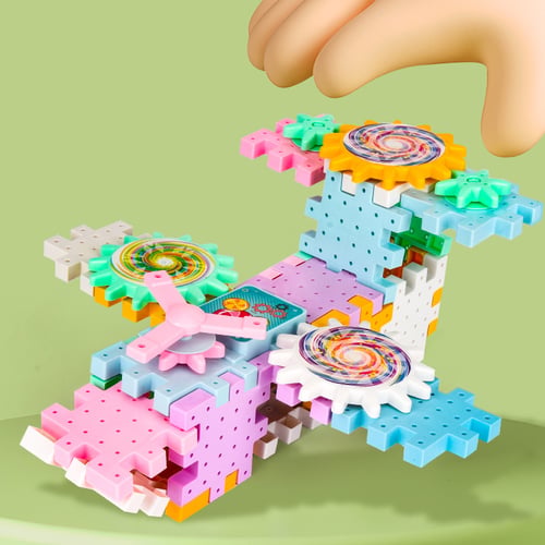 Educational Gear Building Set - Building Blocks - ImagineBlock Wonderland™