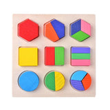 Puzzle forme geometriche Montessori in legno
