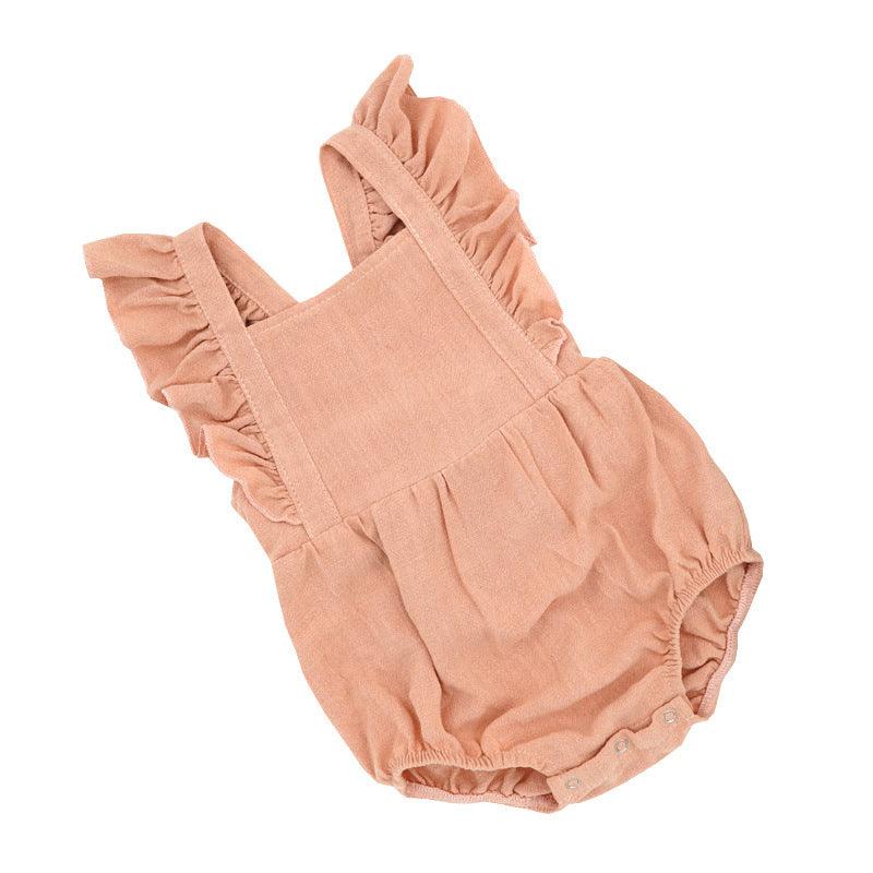 Combinaison robe couleur unies pour bébé