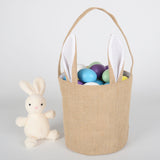 Easter Jute Basket Rabbit Ear