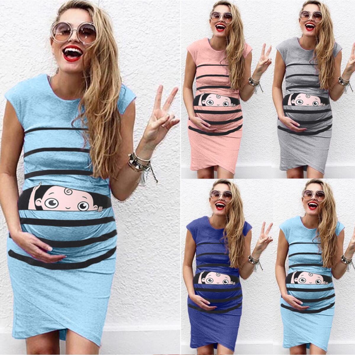 Robe de grossesse à imprimé original