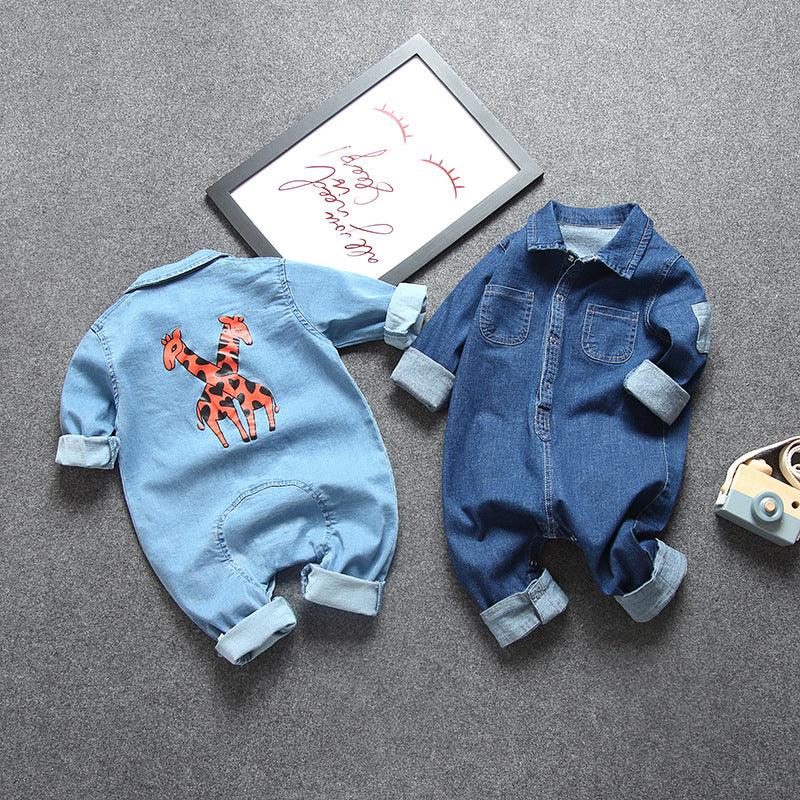 Denim romper for baby