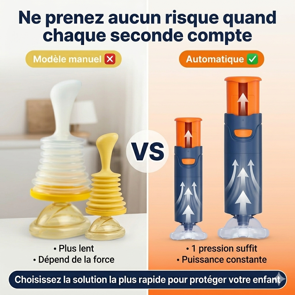 Securilife Family — Anti-choking device (baby, child, adult) - Saves lives in 10 seconds