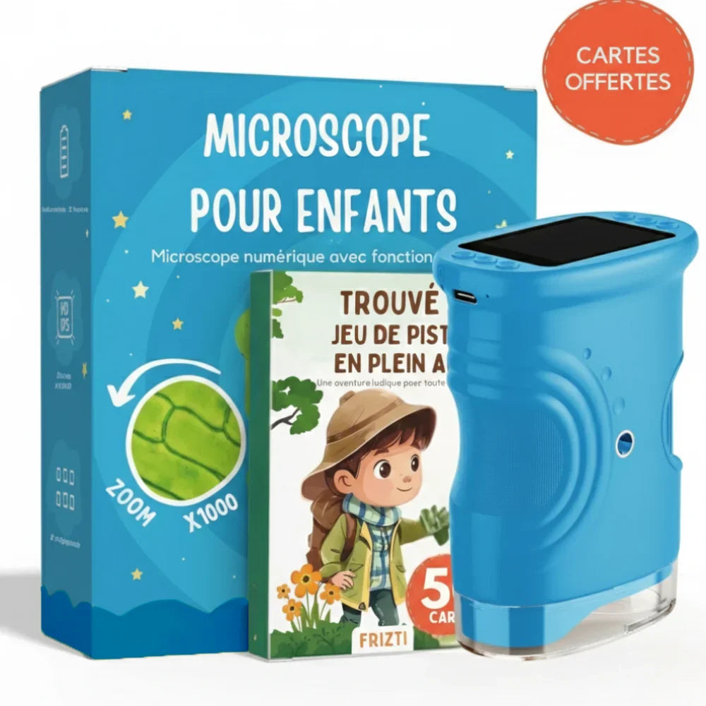 Kit microscopio con schermo che allontana dagli schermi (+ 50 SCHEDE IN OMAGGIO)