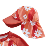 Maillot de Bain Bébé Fille avec Casquette - Lindsay