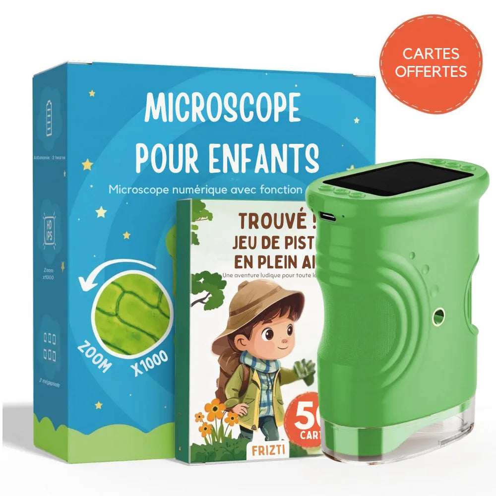 Kit microscopio con schermo che allontana dagli schermi (+ 50 SCHEDE IN OMAGGIO)