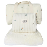 Sac à Langer Maternité Olive, Trousse de Rangement et Couverture