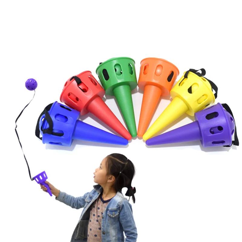 Cono raccogli palla colorato per bambini – Set da 3 pezzi
