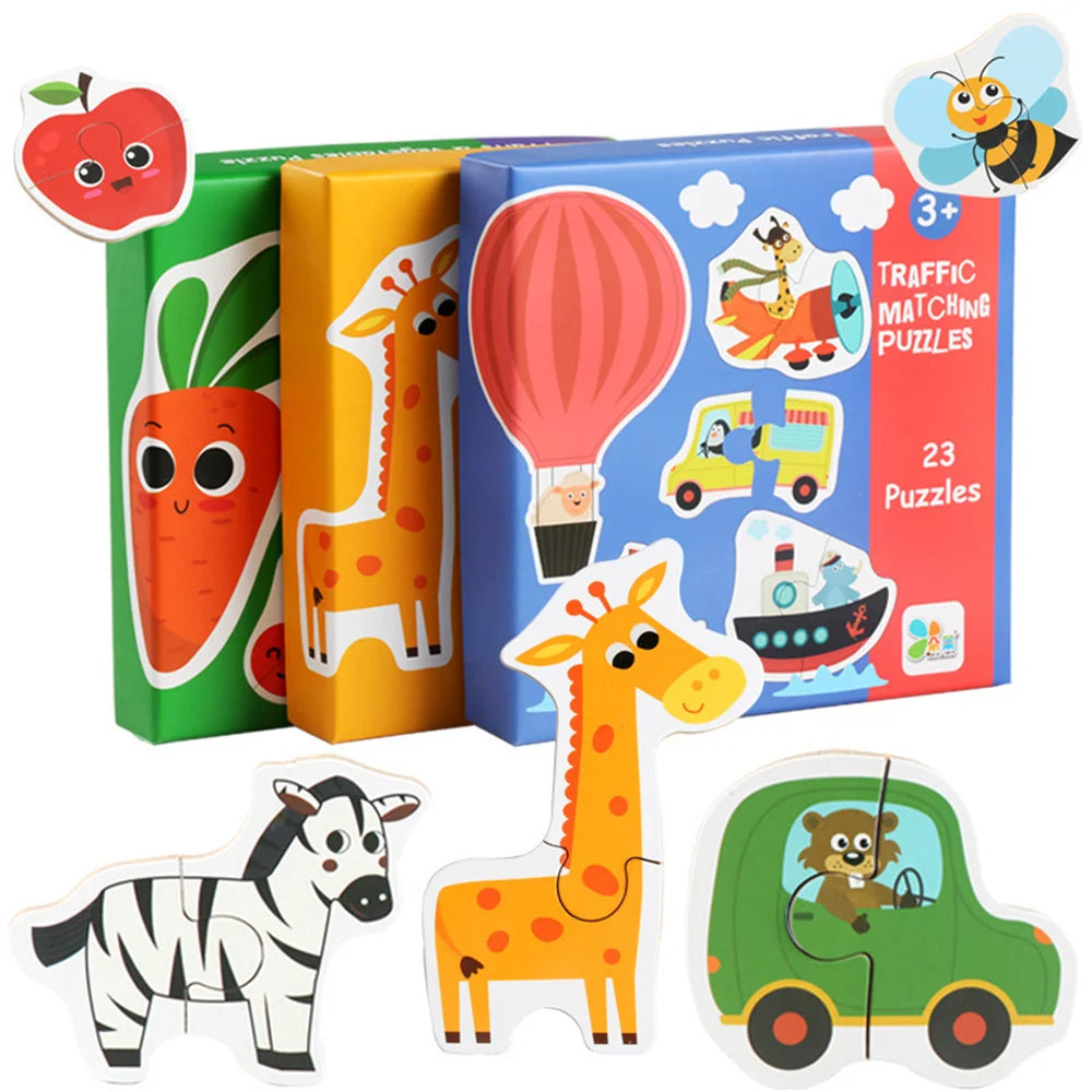 Puzzle Montessori pour enfants 3‑en‑1