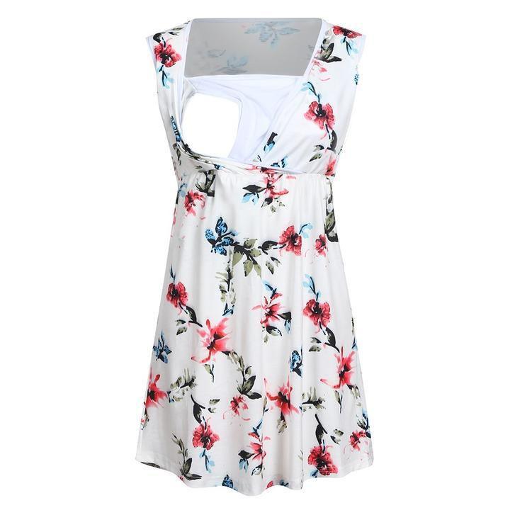 Robe de grossesse à imprimé floral
