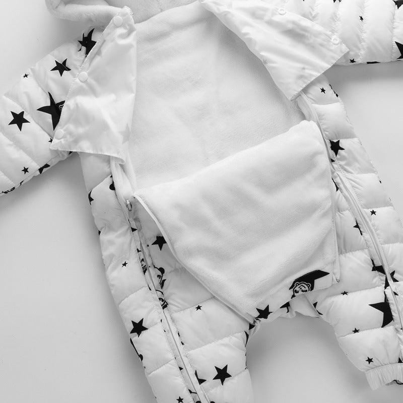 Tuta per bambini - piumino panda stellato