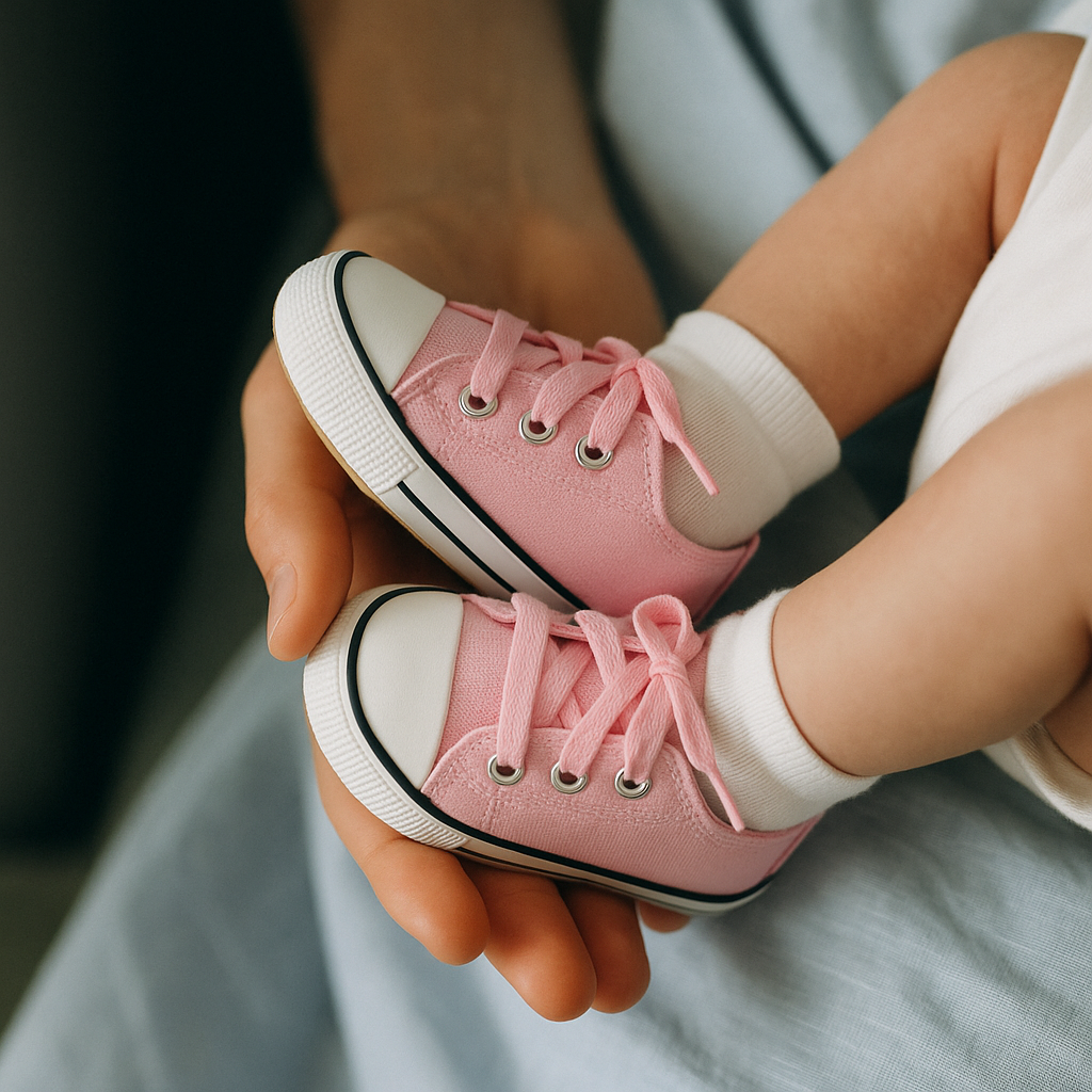 Scarpe primi passi per neonati in tela | SoftStart