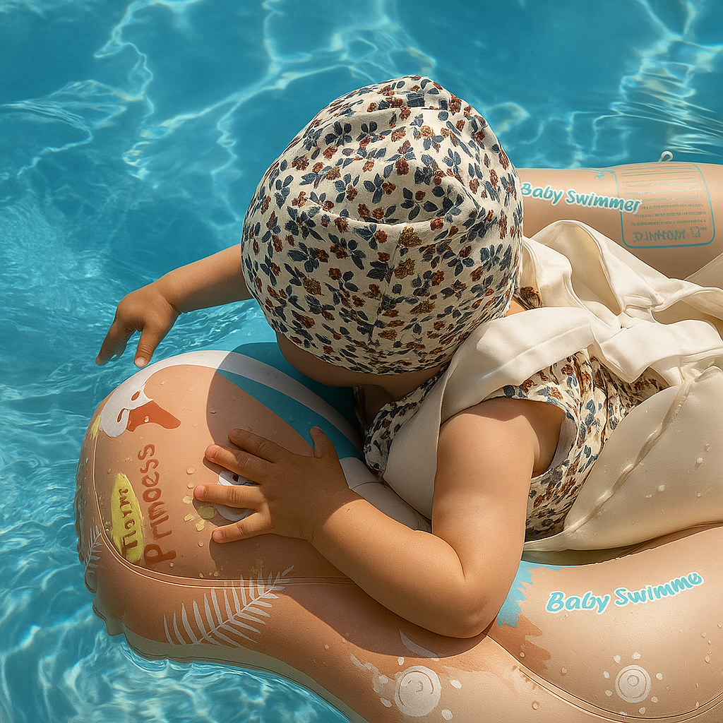 Bozza gonfiabile per neonati con ombrellone anti-UV | Sunsplash