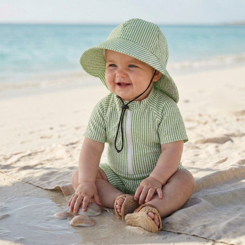 Maillot de Bain Bébé avec Casquette - Watson
