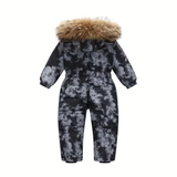 Combinaison de Ski Enfant avec Capuche Fourrure - Louba