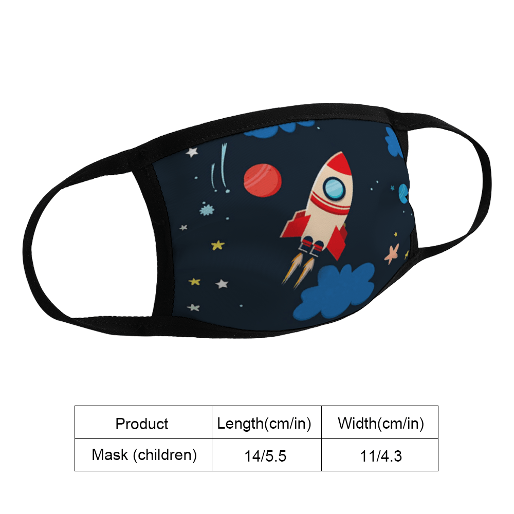 Maschera protettiva "Rocket" riutilizzabile per bambini di età superiore ai 2 anni
