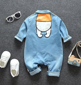 Denim romper for baby