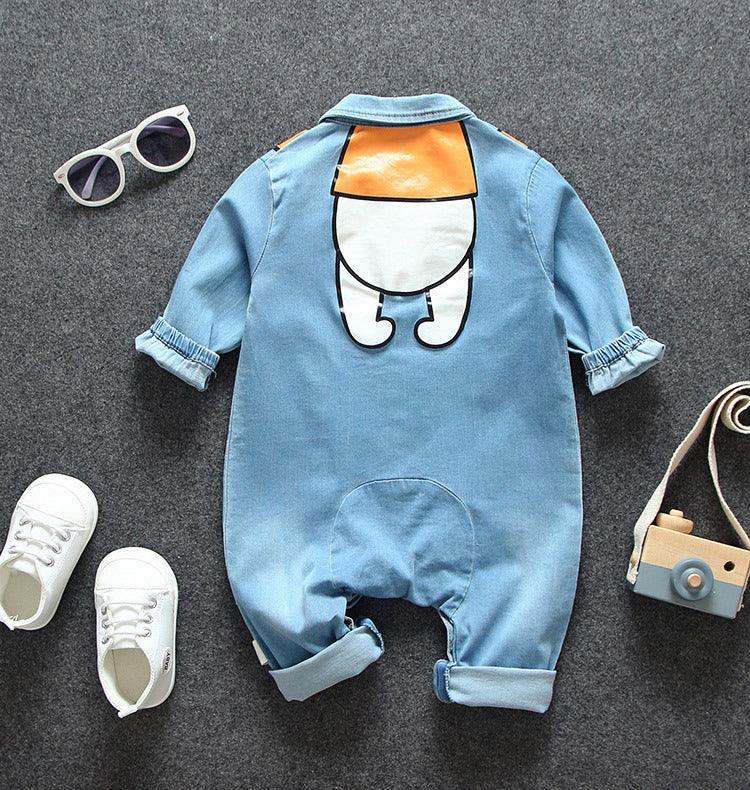 Denim romper for baby