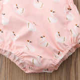 Combinaison robe motif cygne