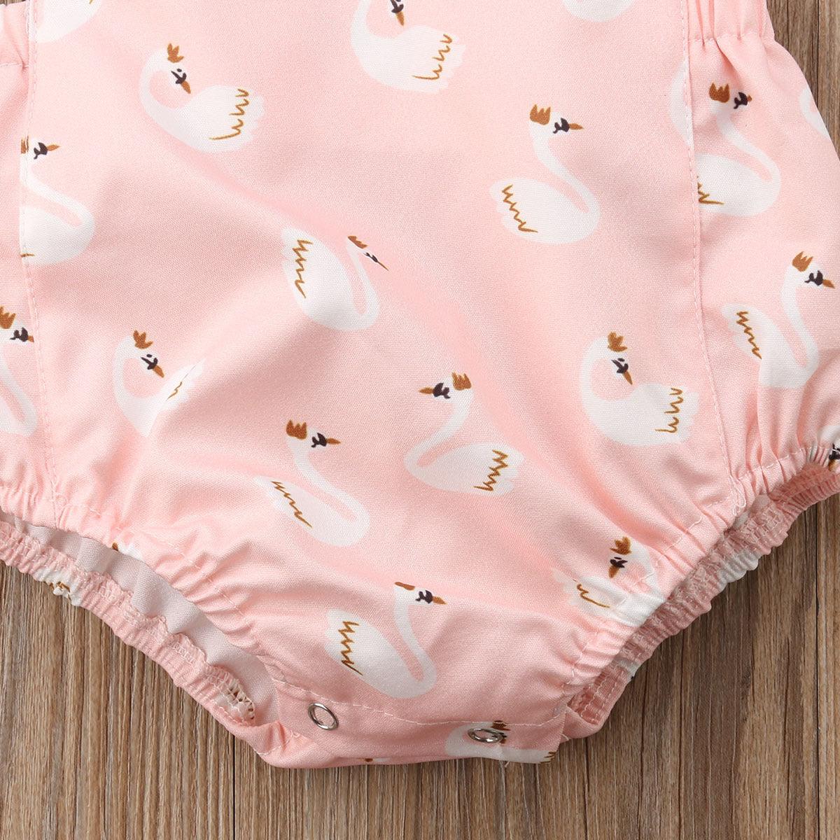 Combinaison robe motif cygne