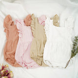 Combinaison robe couleur unies pour bébé