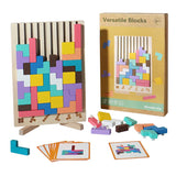 Puzzle Tetris Montessori en Bois