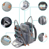 Sac à dos à langer bébé grande capacité USB - Porto Rico™