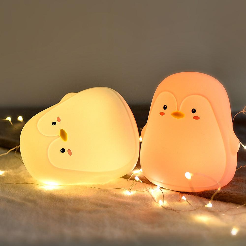Luce notturna Pinguino per la cameretta dei neonati