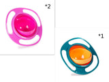 Bol Twirlie-Tots™ 360° Anti-Renversement Gyro (Récipient à Snacks Défiant la Gravité)